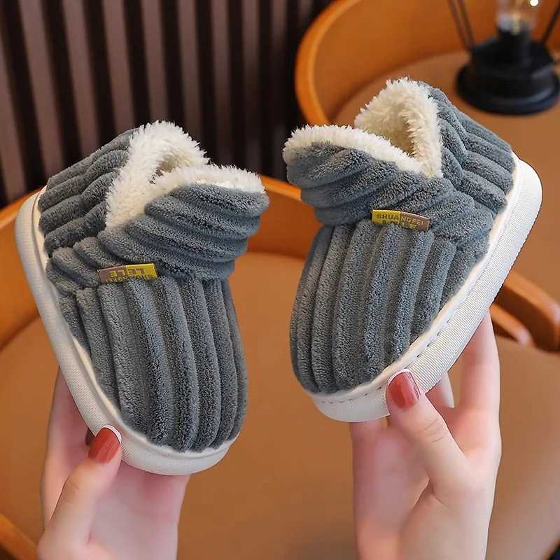 Cotton Shoes Childrens Cotton Slippers Winter Warm Bag Home Parent-child Thick Soled BabyW251121
