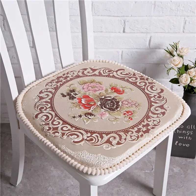 European Horseshoe Shaped Dining Chair Non-slip Mat Fashion Home Decor Soft Stool Pad High Quty Chenille Home Chair Cushion C251121