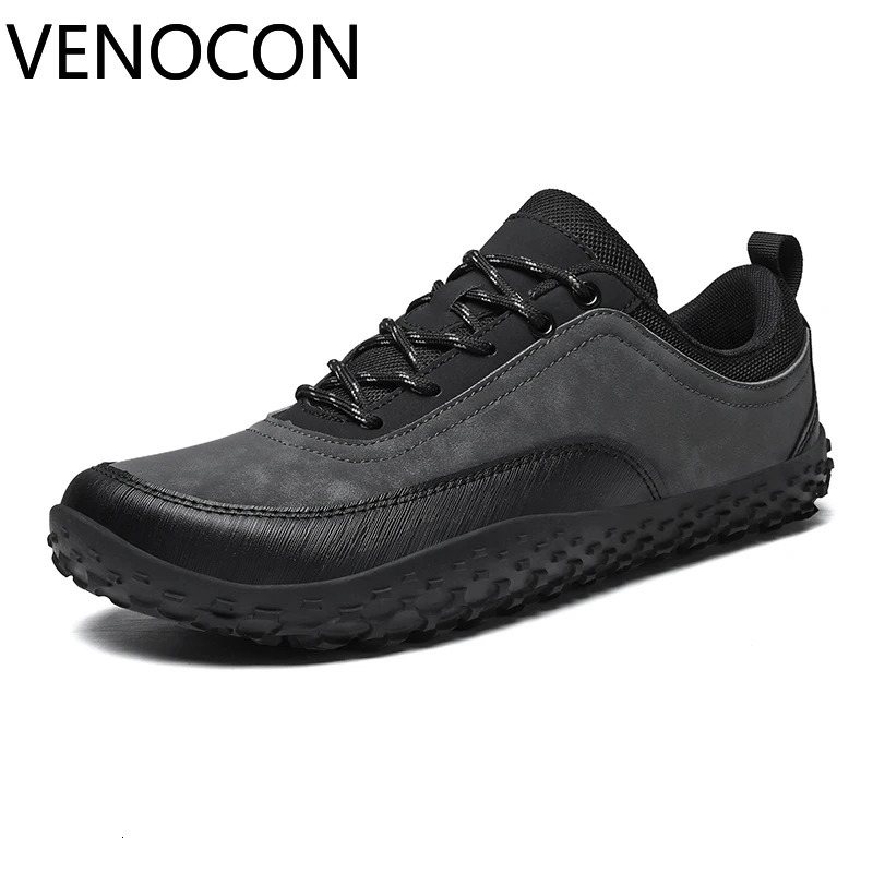 VENOCON Barefoot Minimalist Mens Stylish Style Casual Shoes Sneakers With Wide Nose Toe Box Walking Hiking Trail Footwear Man 251121