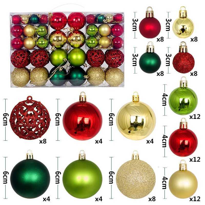 100pcs Christmas Decor Baubles Tree Xmas Balls Party Wedding Ornament Party Supplies Xmas Ornament Ball Xmas BaublesW251121 - view 6