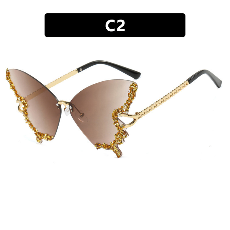 Vintage Round Diamond Sunglasses Rhinestone Shades Eyewear Oval Crystal Punk Sun Glasses Fashion UV400 Protection Glasses 250218