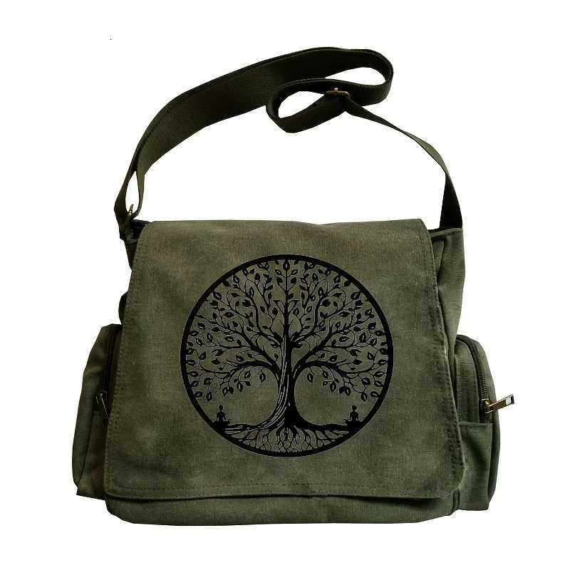 Large Capacity Shoulder Bag Elegant Tree Of Life Retro Tote Crossbody Shoulder Bag Messenger Bag Tutorial Bag Daily ShoppingT251121