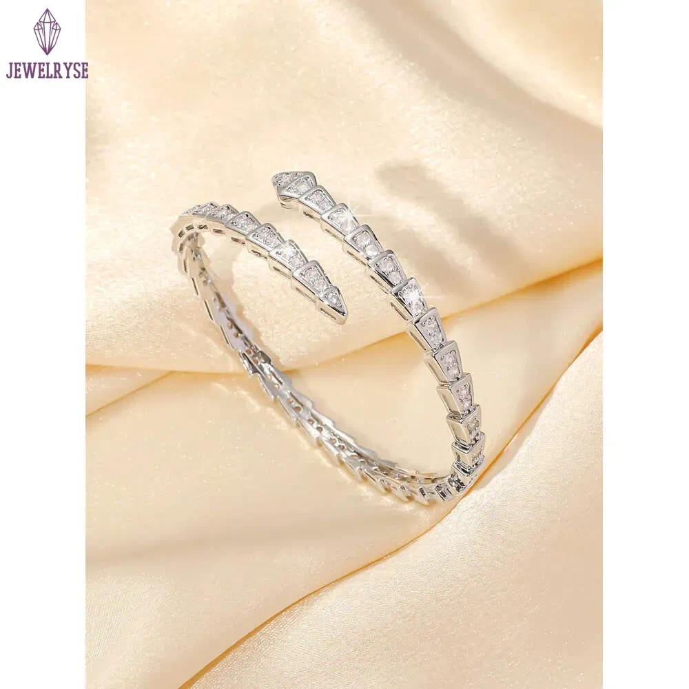 DH collections Women's Popular Round Diamond Full Zircon Bracelet, Ladies' Light Luxury Temperament Circular Bangle, Cross - border Best - s