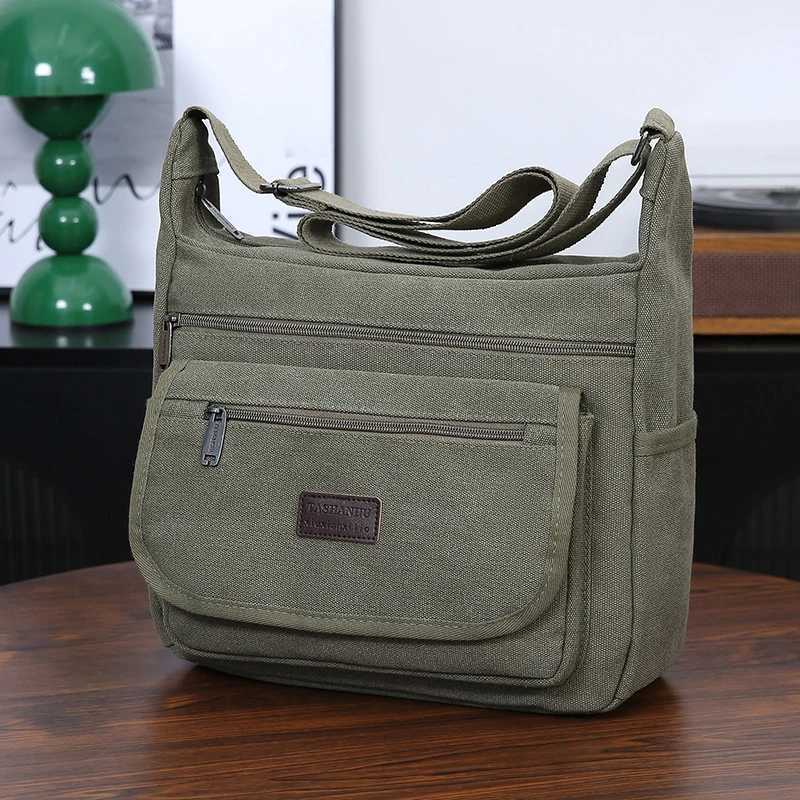 Fashion Casual shoder bag mens mti pocket crossbody bag mailman bag work bag daily use Y251121