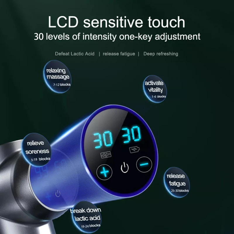 Mini Massage Gun Electric Shock Muscle Relaxation Vibration Fitness Massager For Body Neck Back Ladies Home Travel Fascia Gun 250414