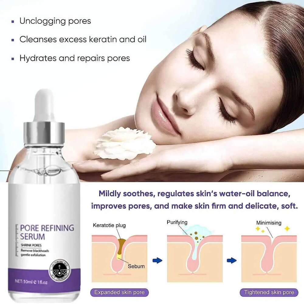 Shrinking Serum Face Removing Large Pores Tightening Repairing Facial Pore Minimizing Essence Skin Care Beauty Firm skin