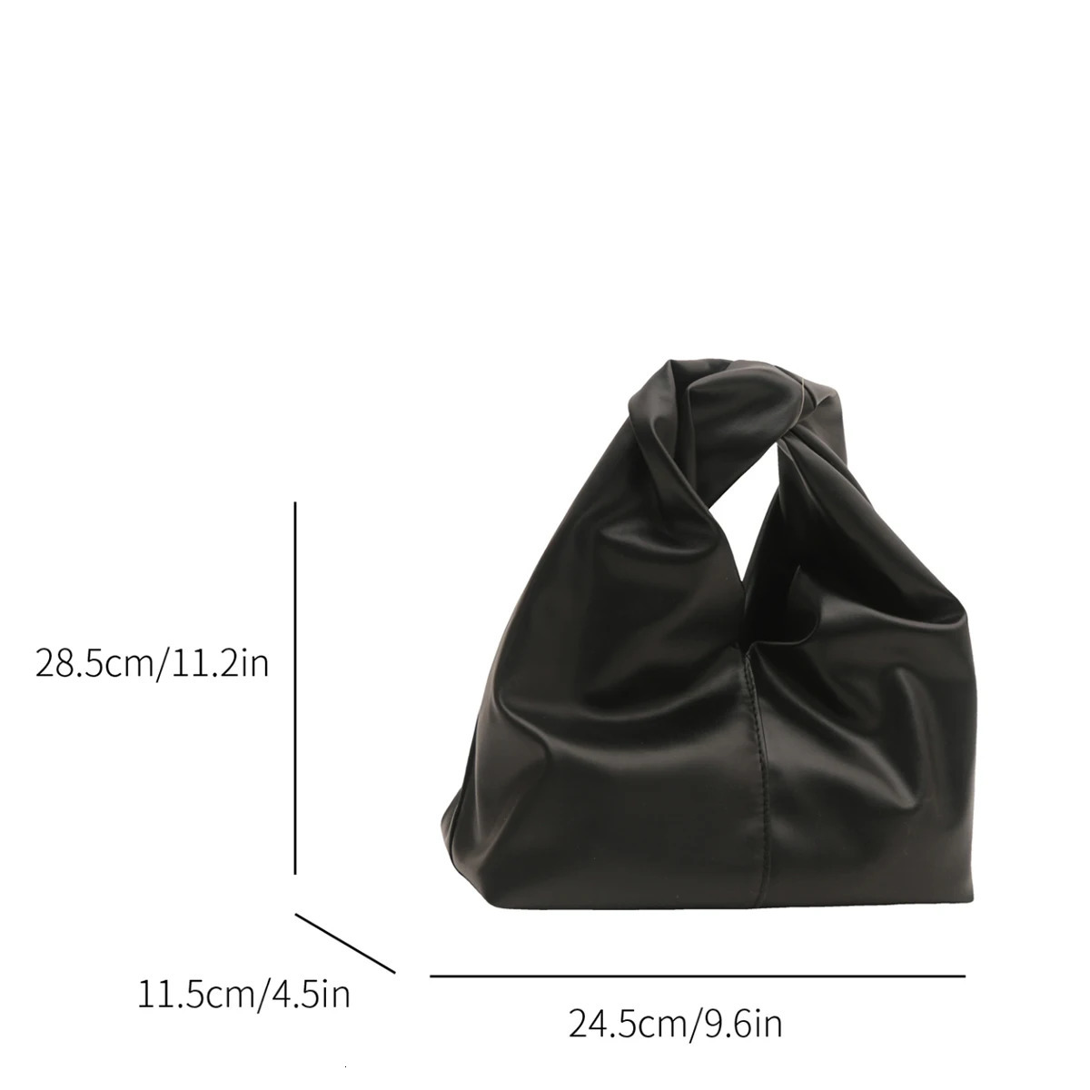 Womens Dopamine Pleated Handbag - Lightweight PU Clutch Bag with Magnetic Closure for Casual Chic Style Shoulder Bag R250421