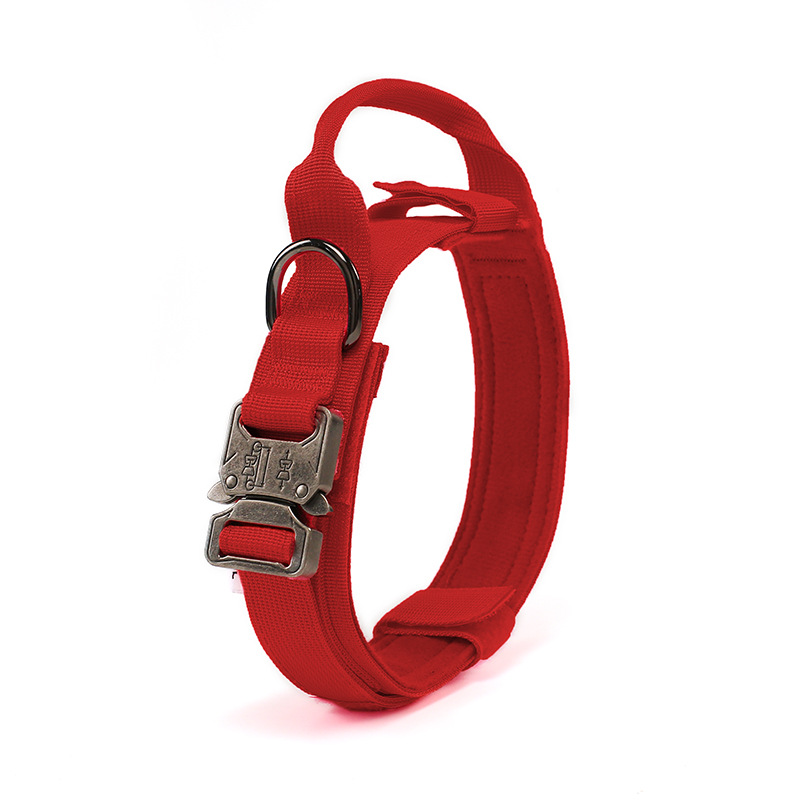 Tactical Dog Collar for Medium & Large Breed - Adjustable and Durably Made Alloy retro texture buckle