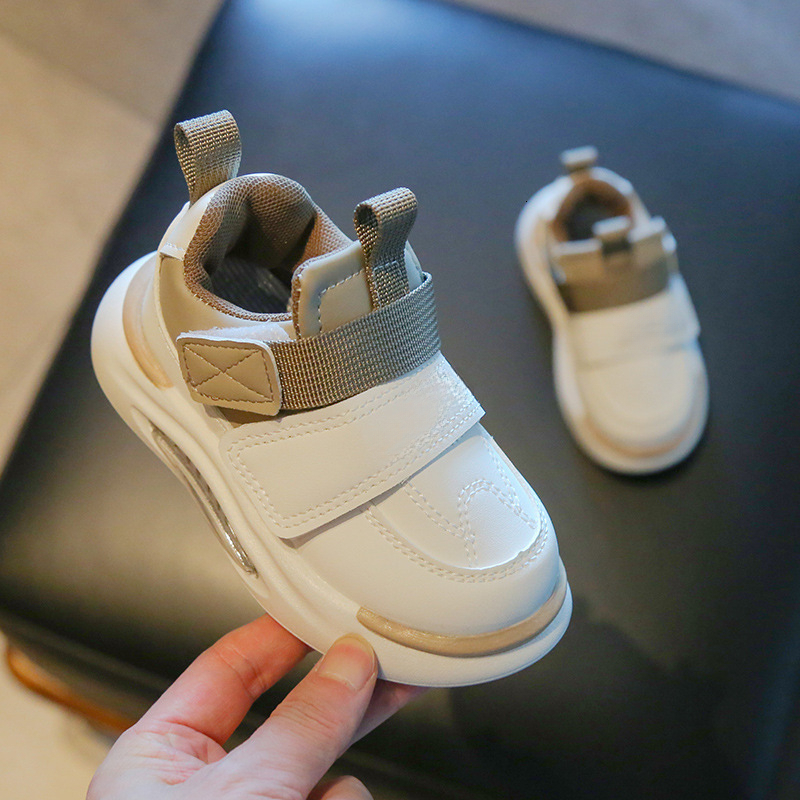 Hot selling designer sports shoes with leather surface, spring and autumn new styles for boys and girls, children's shoes, boys' non slip ca