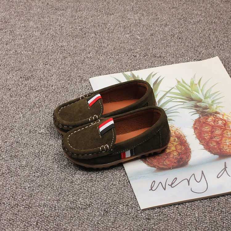 Boys Casual Shoes Kids Slip-on Loafers Children Moccasins Fashion Classic 2024 Spring Autumn Anti-skid Flats for Wedding PartyW251121