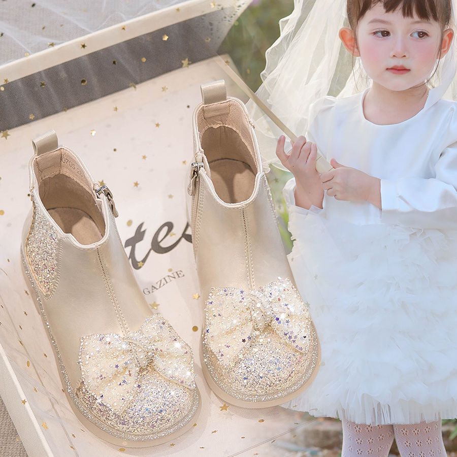 New designer shoes Girls Martin Boots Short Boots Stylish Double Cotton Shoes New Autumn Winter Fleece Lined Leather Boots Girls Boots