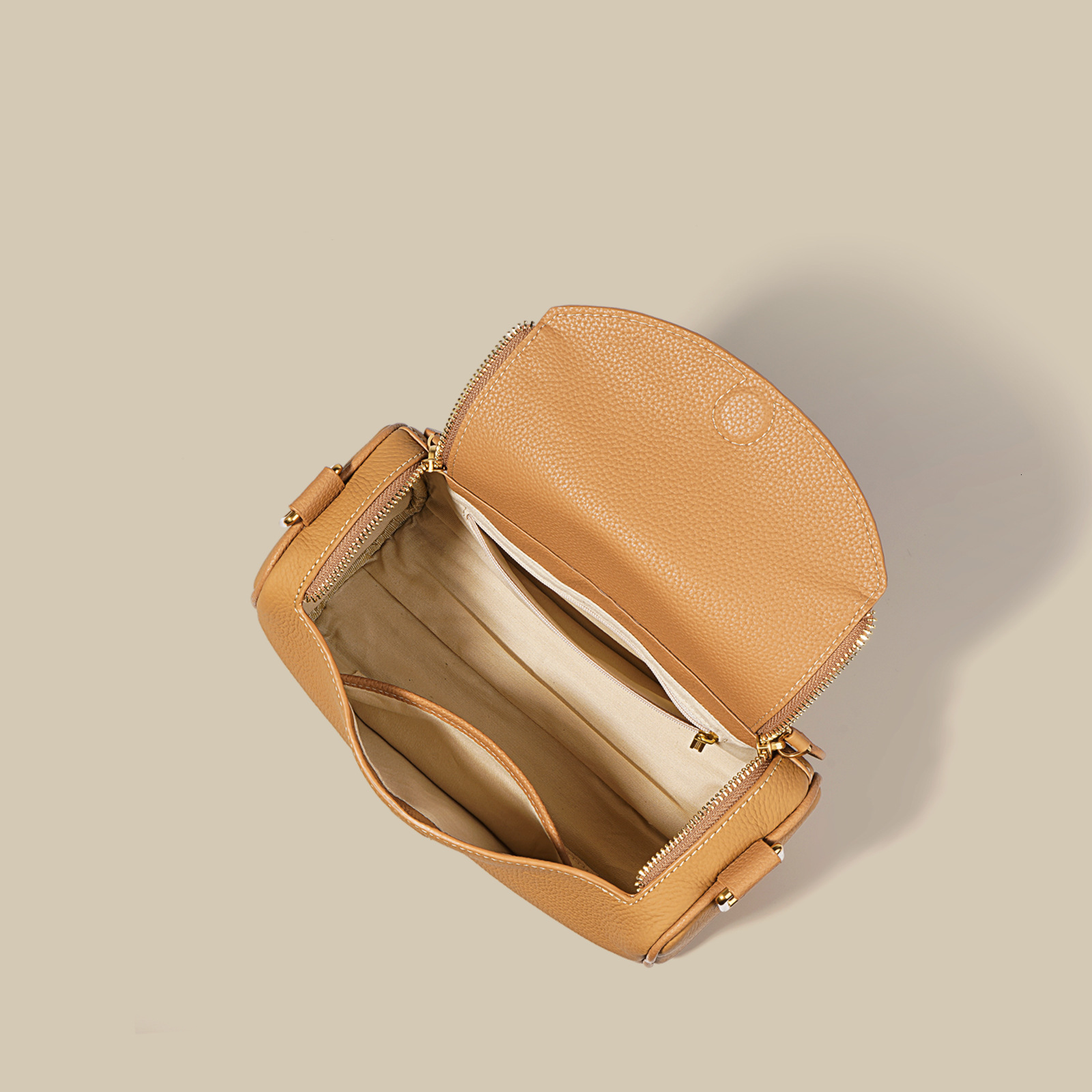 Head Layer Cowhide Pillow Bag With High-end And Genuine Leather Feel One Shoulder Crossbody Bag With Versatile And Simple Boston Armpit Handbag
