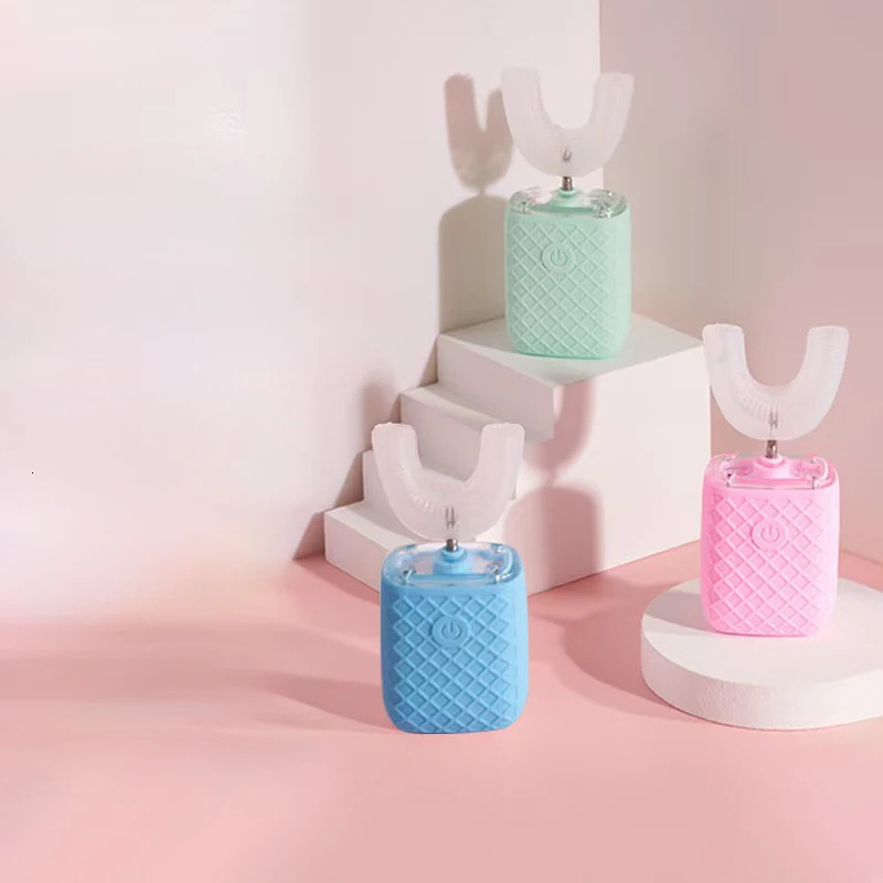 U Shaped Electric Toothbrush Replacement Heads for 360 Degree Sonic Electric Toothbrush Kids Children Adults Silicone Brush Head 251113