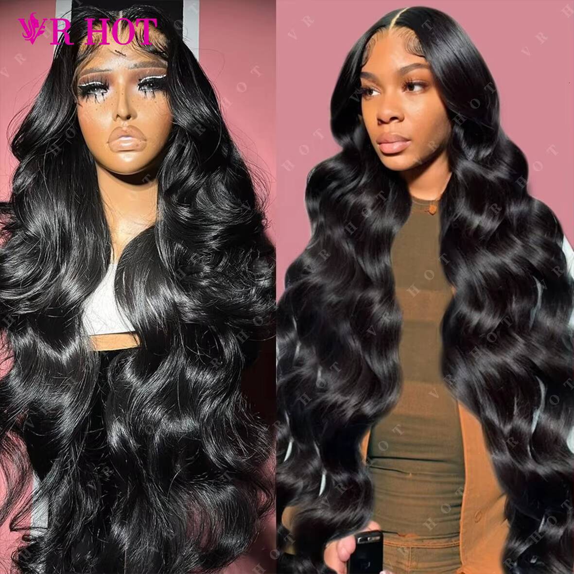 40 Inch Raw Vietnamese Wigs Human Hair Lace Front Wholesale 13x6 Body Wave Natural Color HD Lace Frontal Wig for Black Women