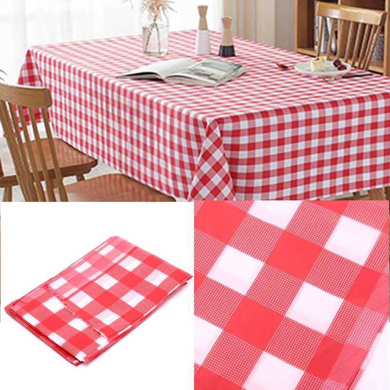 Disposable Thickening Red Checkered Tablecloth Party Weddings Home Decoration C251122