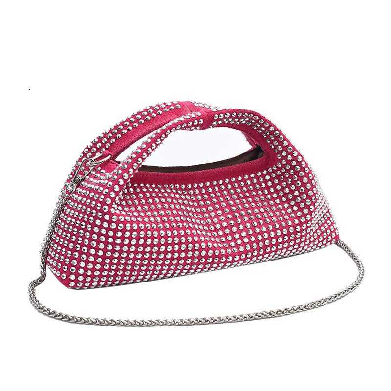 Shiny Crystal Clutch purse bucket Shoulder bag rhinestone Handmade purses and handbags luxury Designer Evening clutch Bag Purse K251121