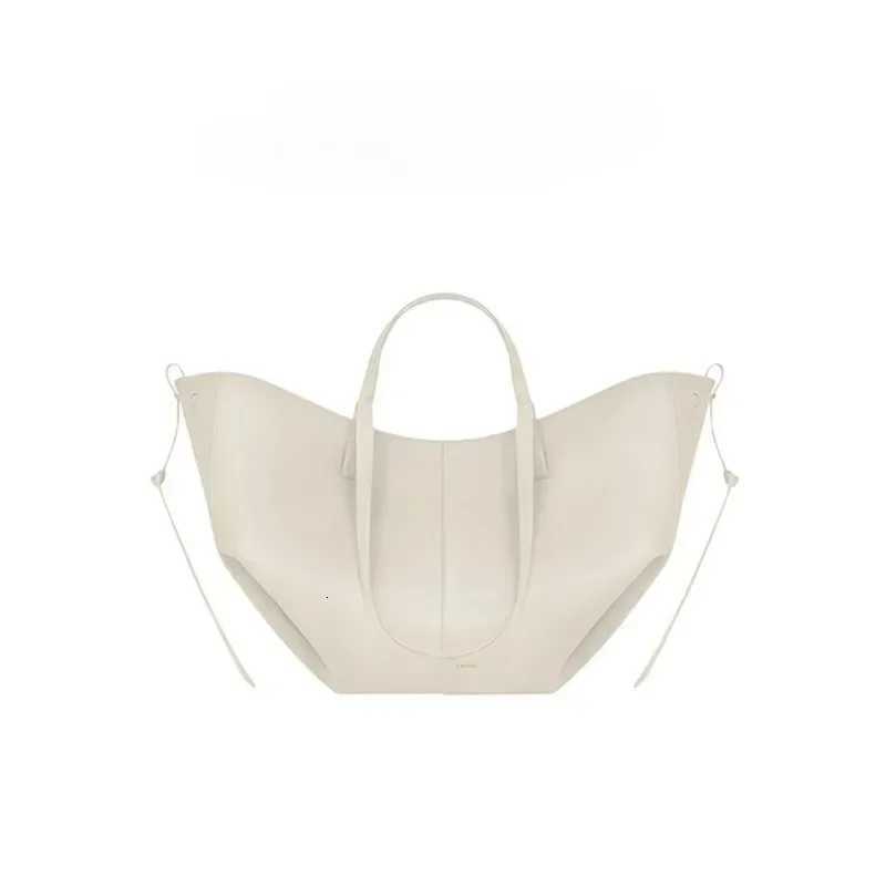 Cowhide large capacity new handbag travel shopping bag casual commuting shoulder bag bucket bag detachable inner bag K251121