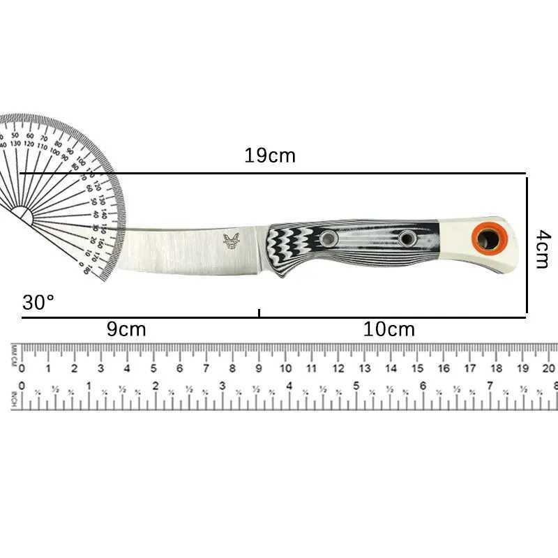BM blade 15500-1K fixed blade S45VN blade steel hunting machine G10 handle outdoor camping hunting bag tool BM KnXJ250421