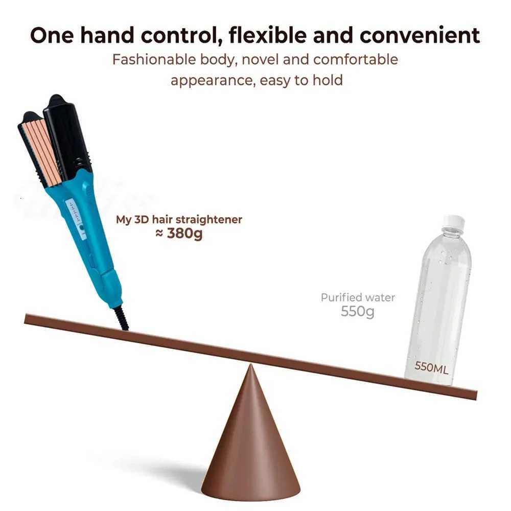 DIY 3D Print Pattern Titanium Plate Hair Straightener Crimping Flat Iron Comes with 5 Different Plates Star Lightning Bolt HeartT251122