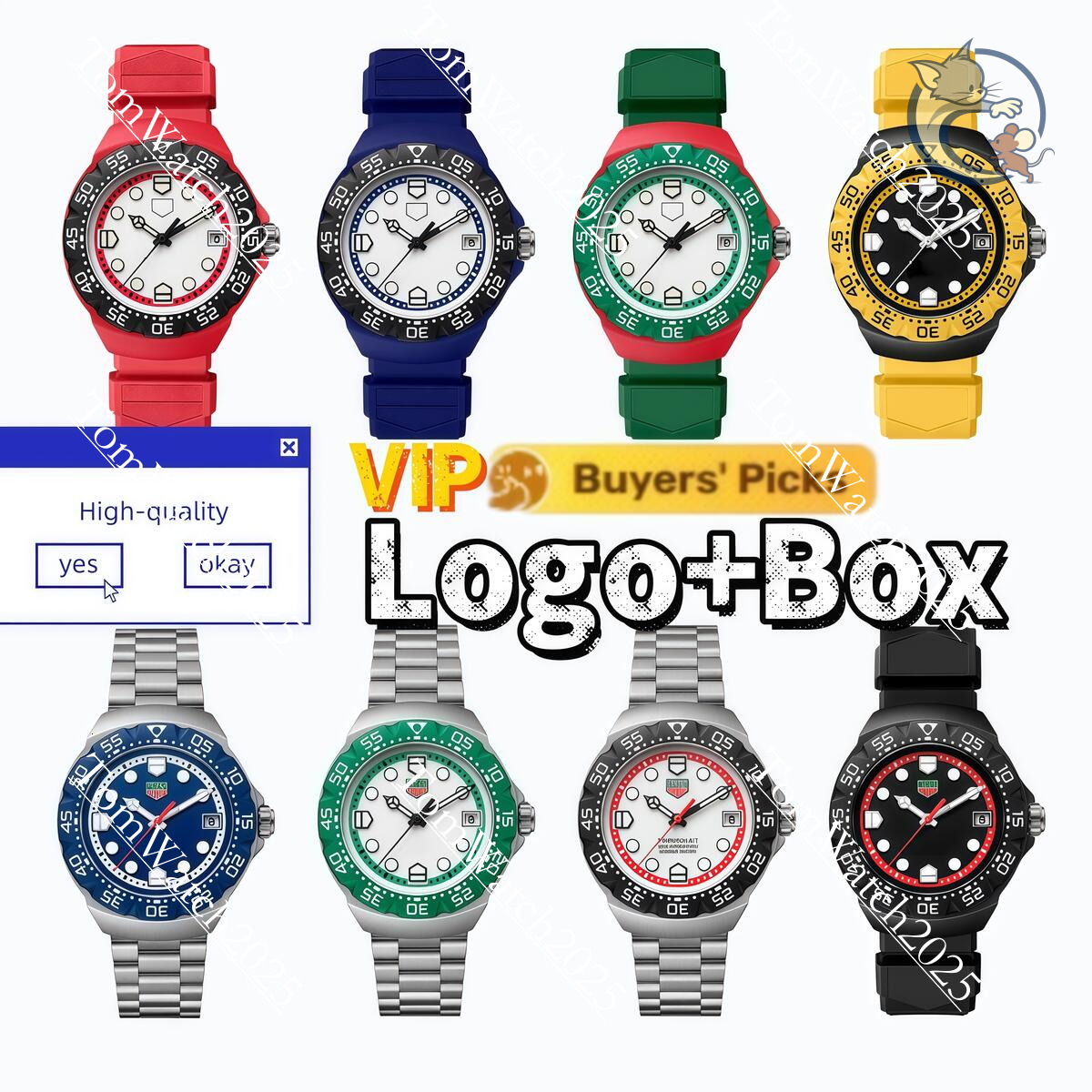 Tagly Heuerers Watch Designer Mens Quartz Watchs Chronograph High Quality Leather Movement Automatic Stainless TOP F1 With Box Comfortable Famous Brand b22 b30