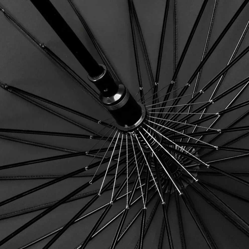 Long Handle Umbrella Automatic Household Umbrella High-density Wind Resistance Strong Lightweight Business Affairs Sun UmbrellaM251122