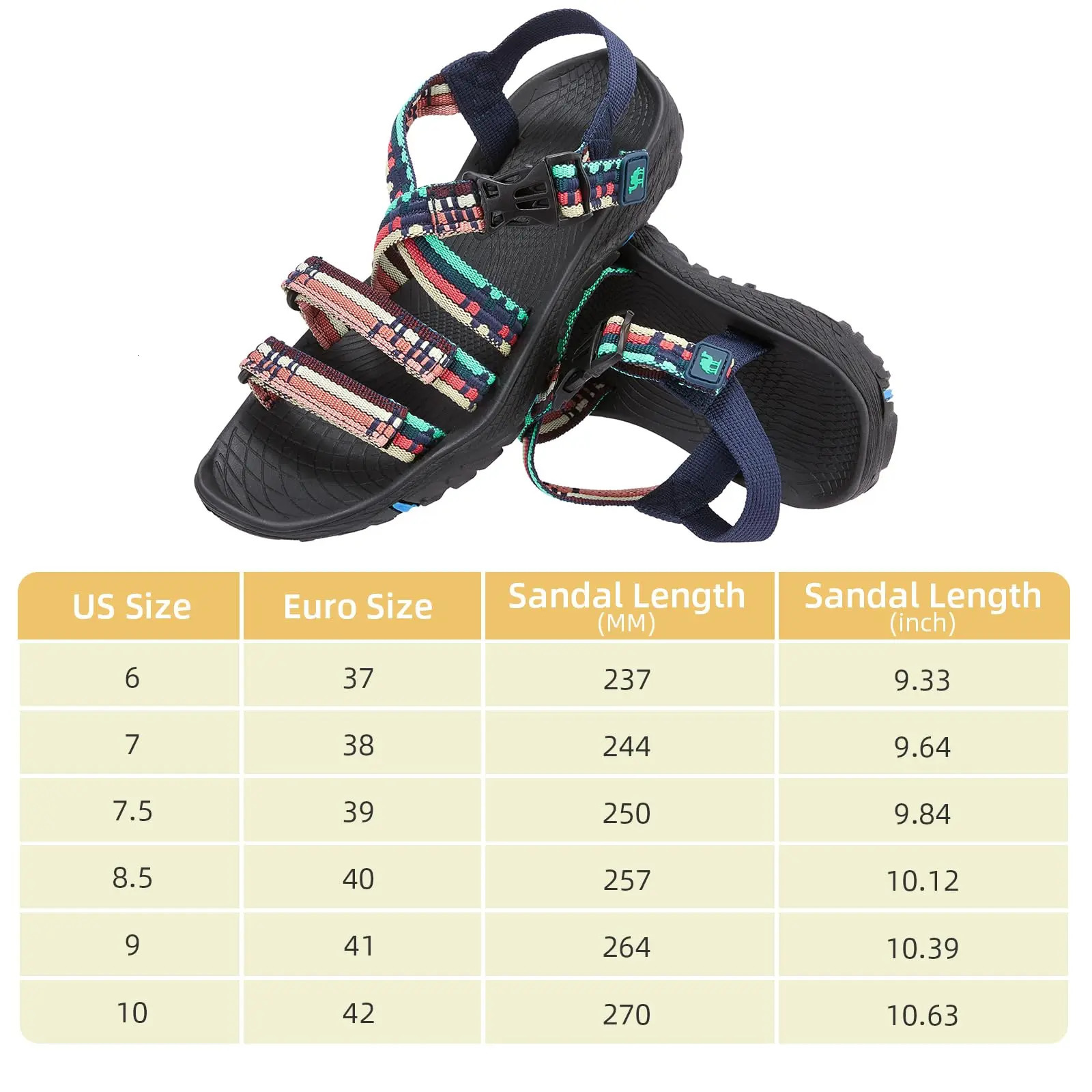 Golden satin womens hiking sandals outdoor sports woven tape open toe summer slides 250421BJ - view 7