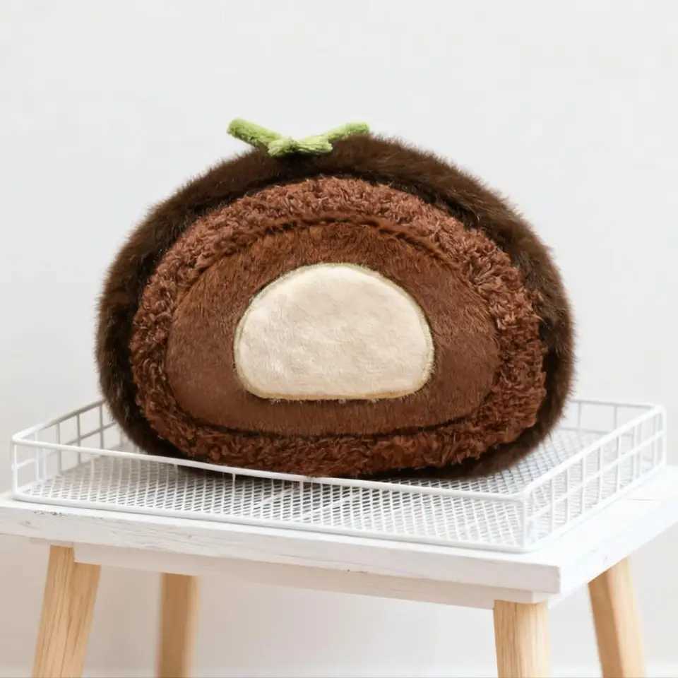 Swiss Roll Plush Toy Cute Stuffed Boys Girls s Pretend Role Play Festival Holiday Birthday Gift Present Idea Soft Doll C251202