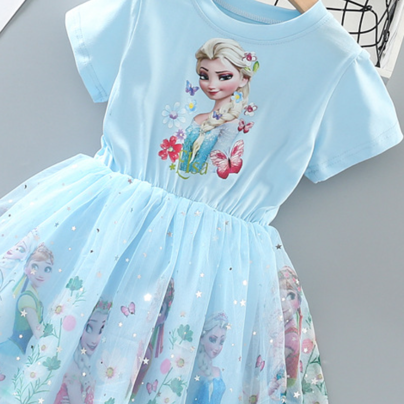 DISNEY Children's designer clothing baby princess dress children's clothing little girl summer dress baby girls spring and summer children&#