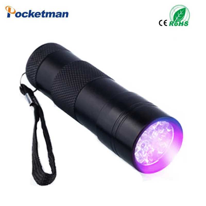 UV Flashlight UV Light Flashlight 395nm Black Light Flashlight Mini Blacklight Torch for UV Resin Glue Curing Pet Urine Stain C251122