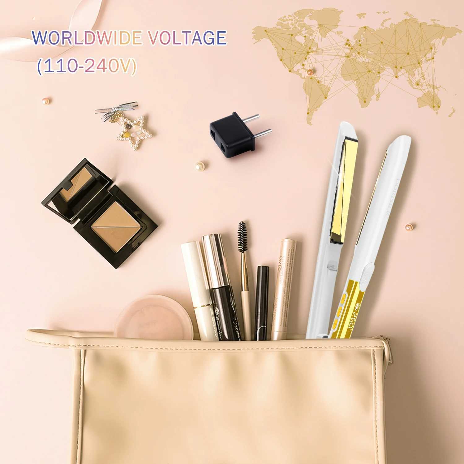 Plasma Hair Straightener 260C Flat Irons For Frizzy Hair Recovers Damage 110-240V Salon Hair Styling ToolsT251122