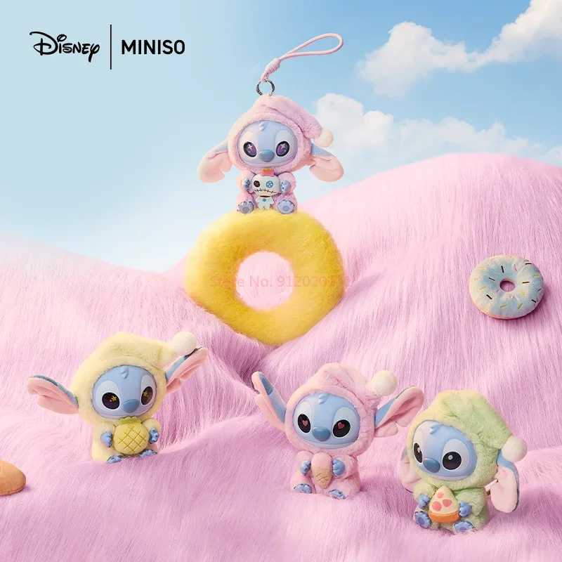 Disney New Lilo Stitch Pajama Party Series Vinyl Doll Blind Box Toy Animated Character Stitch Doll Decoration Childrens Toy Z250422