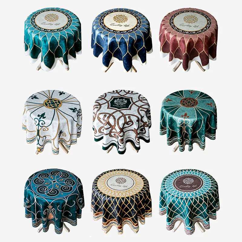 European Luxury Thick Chenille Round Table Cloth Waterproof Tablecloth for Home Dining Table Cover Washable Table Cover C251122