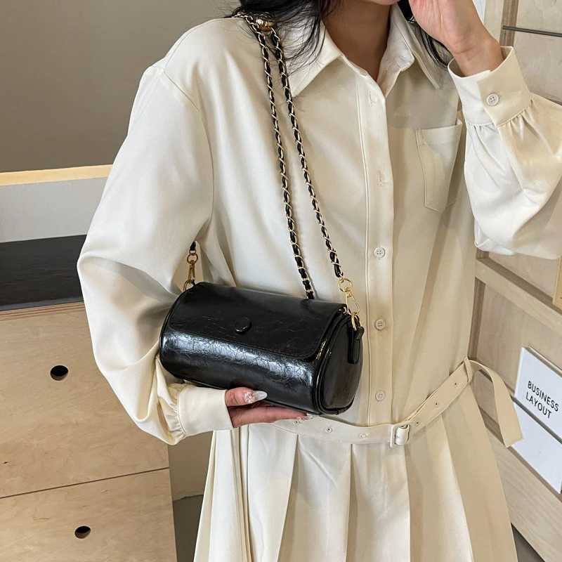 Small Sier Crossbody Bags For Wen 2024 Korean Fi Designer Fems Bucket Bag Lady Chain Gold Handbags And Purses Z250226