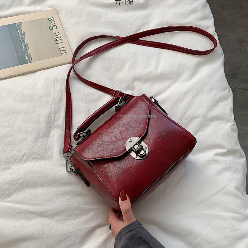 Texture small bag, women's new casual fashion, one shoulder crossbody handbag for girls