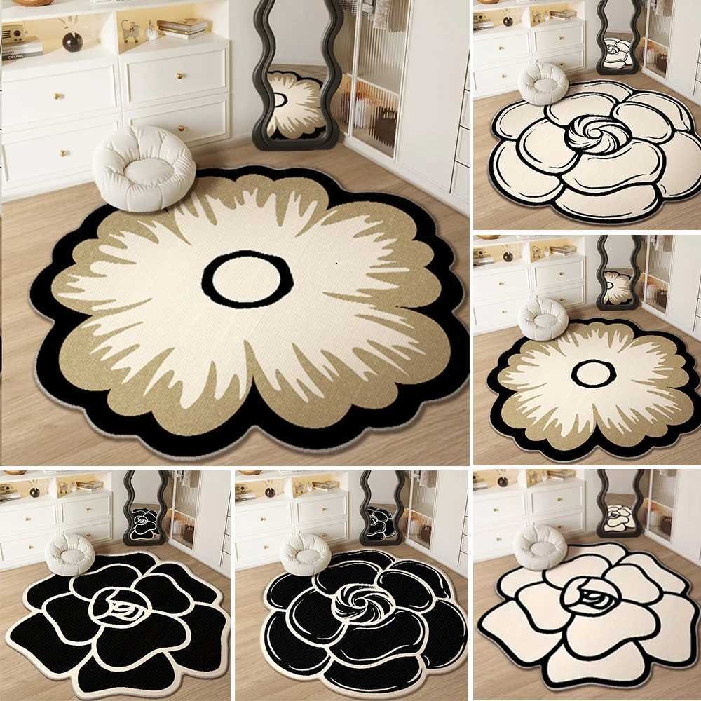 Modern French Style Flower Carpet Living Room Decoration Luxury Carpets Rugs for Bedroom Fluffy Soft Rug Home Plush Floor Mat M251122