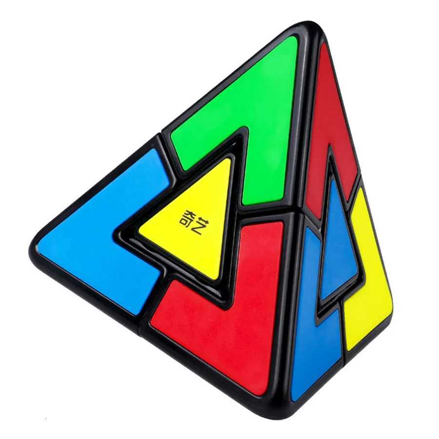 QiYi Duo Pyramind 2x2 Strange Shape Pyramid Magic Cube 2x2x2 Educational Puzzle Cubo Magico Toys Birthday Christmas Gifts W251122