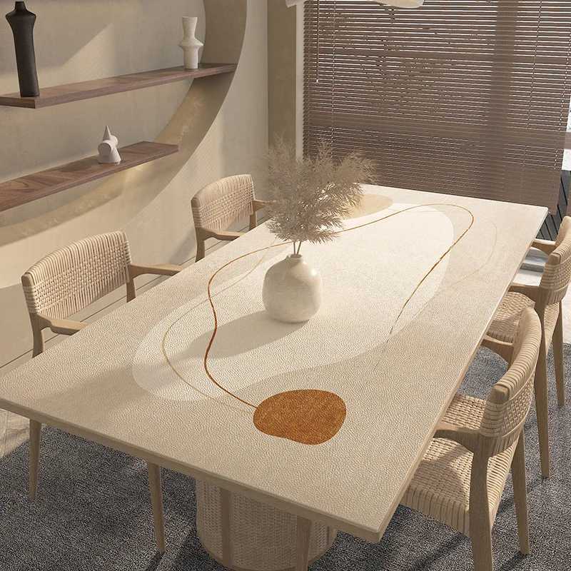 Waterproof Oil Insulation Table Mat PVC Tablecloth Washless Non-Slip Light Luxury High-Grade Coffee Table Mat C251122