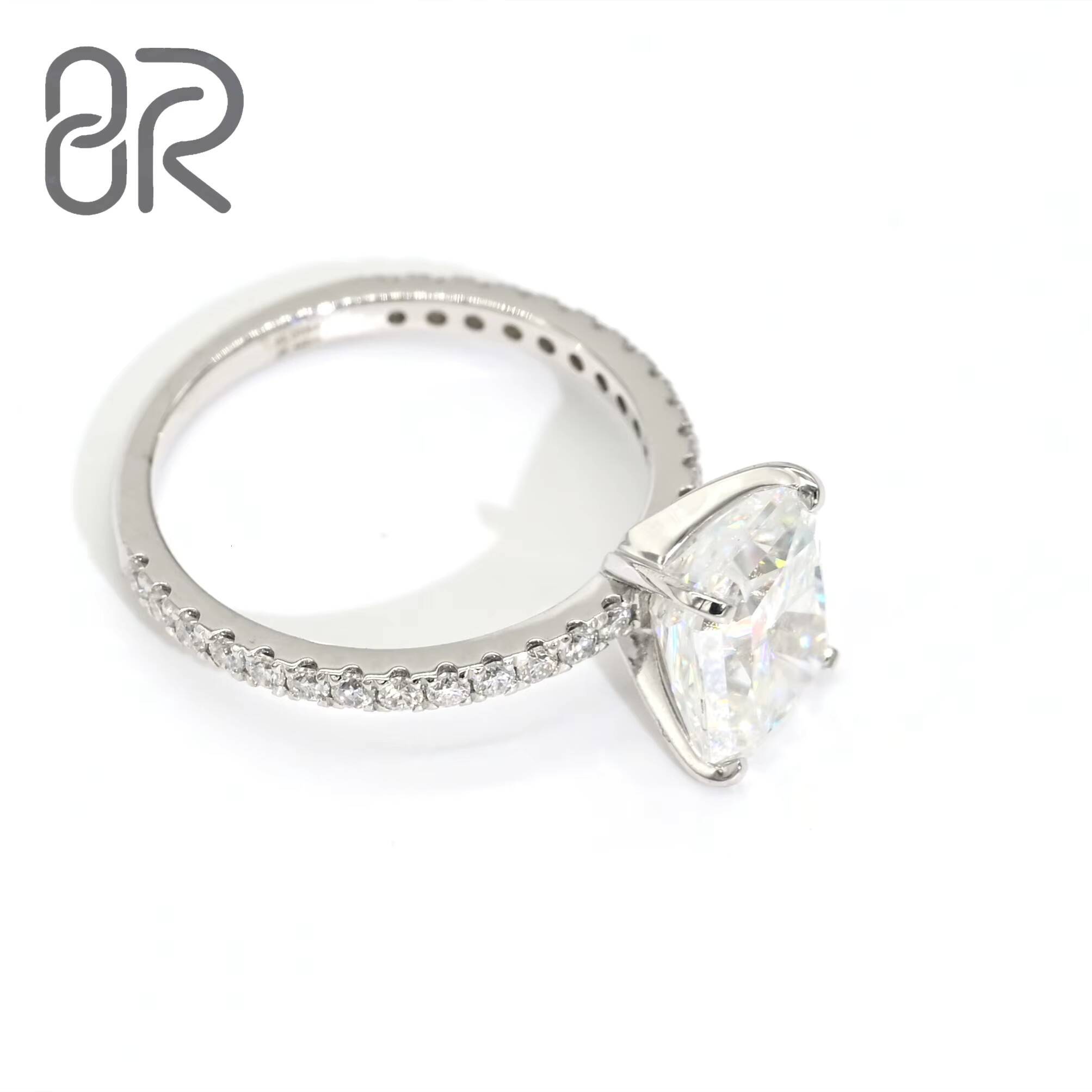 350ct 925 Sterling Silver Rings Classic Hot Sale Charm Bing Radiant Cut Moissanite VVS Fine Jewelry Rings