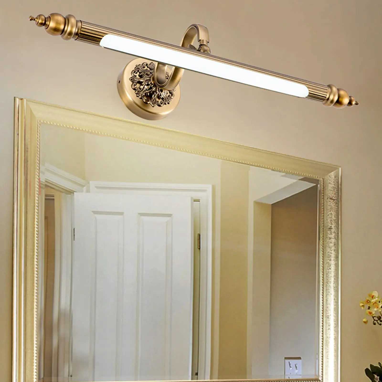 Light Adjustable Reading Lamp Rustproof Vanity Lighting Light for Bedroom Bathroom Home Living M251122