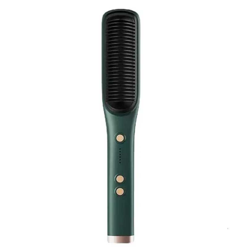 A74G-Electric Curling Comb Dual-Purpose Negative Straightening Comb Hair-Safe Inward Curling Iron EU PlugT251122