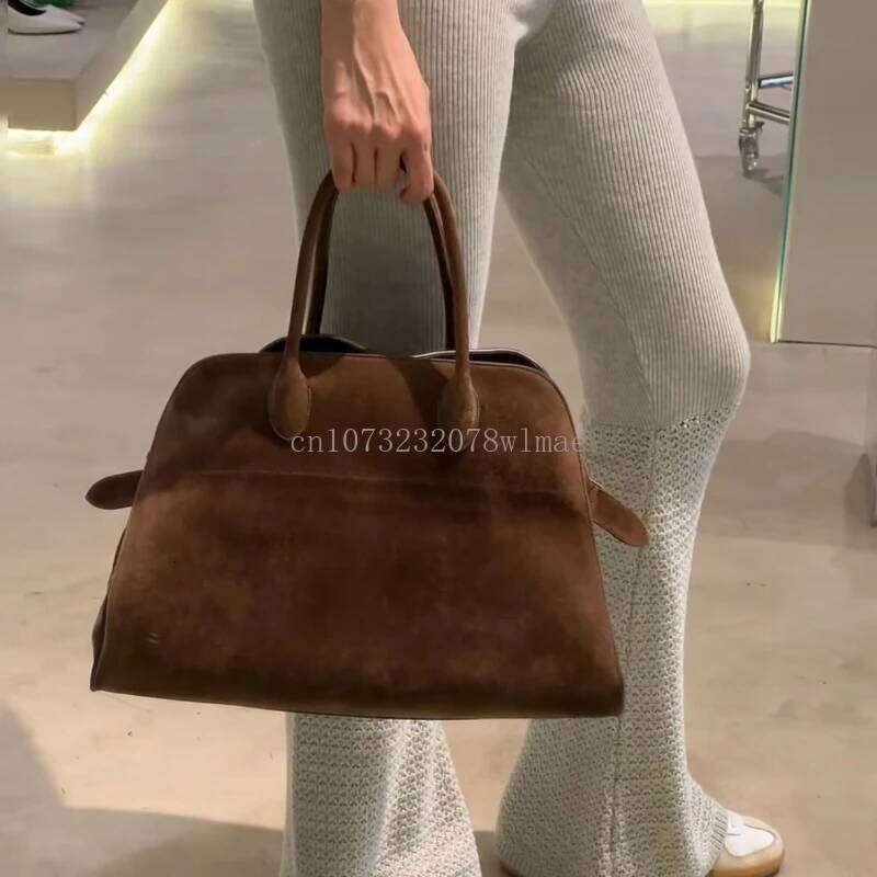 Autumn Winter Matte Suede Large Capacity Shoulder Design Outdoor Travel Bags Women's Ladies Commute Handbag Tote Bag
