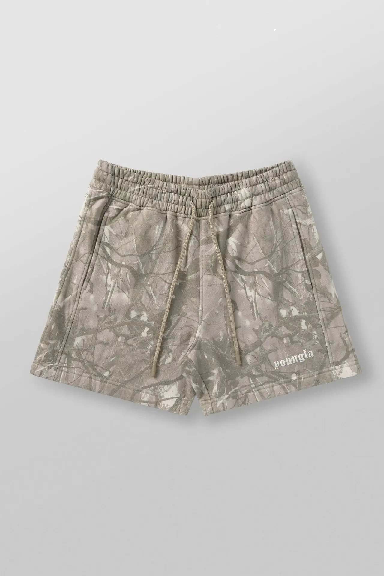 2025 Summer Selling Mens Shorts American Street Casual Sports Shorts Leaf Camouflage Retro Letter Printed Loose Shorts 250414Z