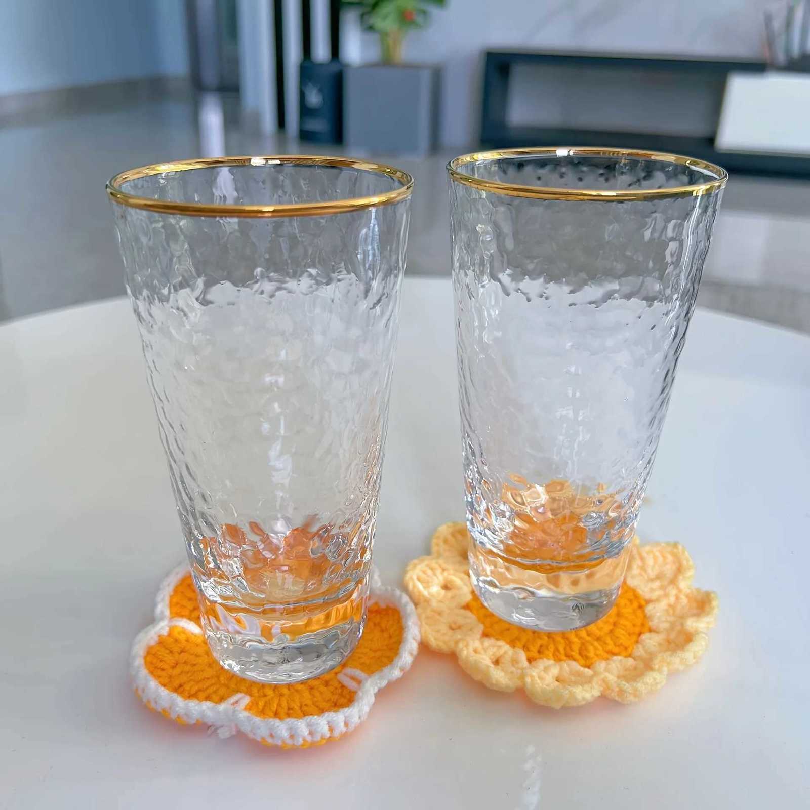 Handmade Sunflower Coasters Crochet Exquisite Heat Insulation Mats with Meal Mats For Cups of Different Sizes Home Decor C251122