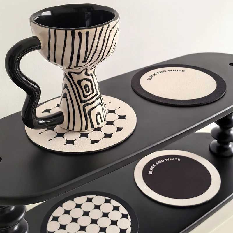 Round Silicone Cup Coasters Set Absorbent Heat Resistant Anti-Slip Insulation Pads for Coffee Tea Mugs C251122