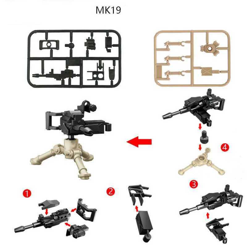 MOC WW2 German Military Weapons Building Blocks Toys for Boys Compatible Transform Army Soldiers Bricks Kids Xmas Birthday Gift G251122
