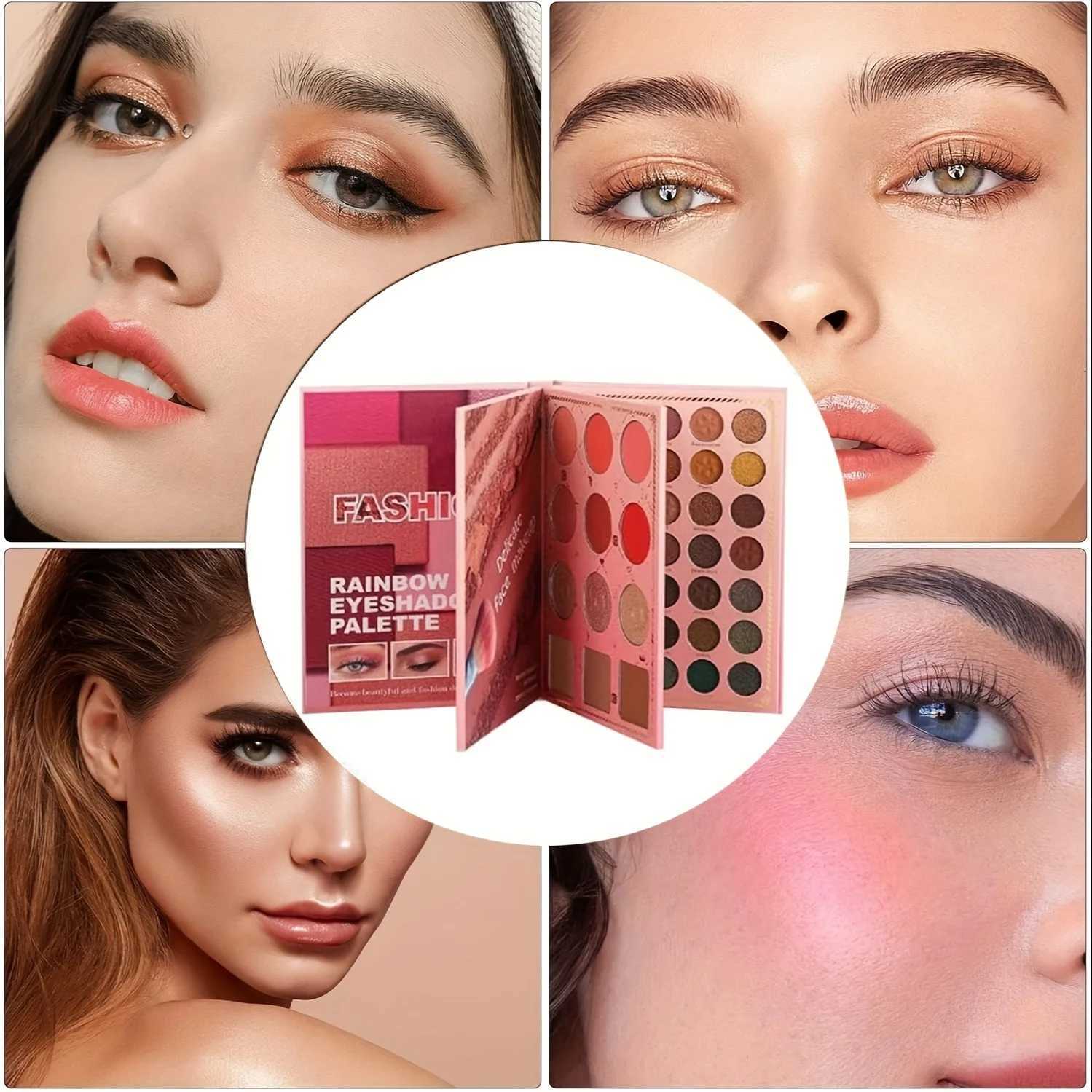 82 Colors Eyeshadow Palette Matte Shimmer Glitter Waterproof Blendable Pigment Makeup Set for Cosplay Party Festival Eye MakeupT251122