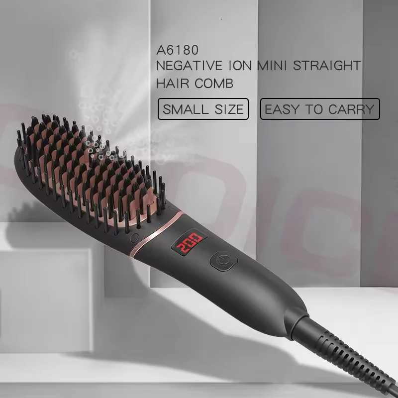 LED display facial hair straightener Multi-function fast heating hair straightener mini electric hair straightenerT251122