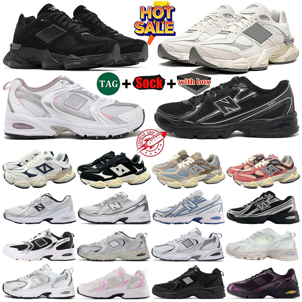 New9060 740 509 530 designer womens sneakers trainers daily outfit running shoes Black White Grey Blue Pink Green Brown mens outdoor sneaker size 36-45