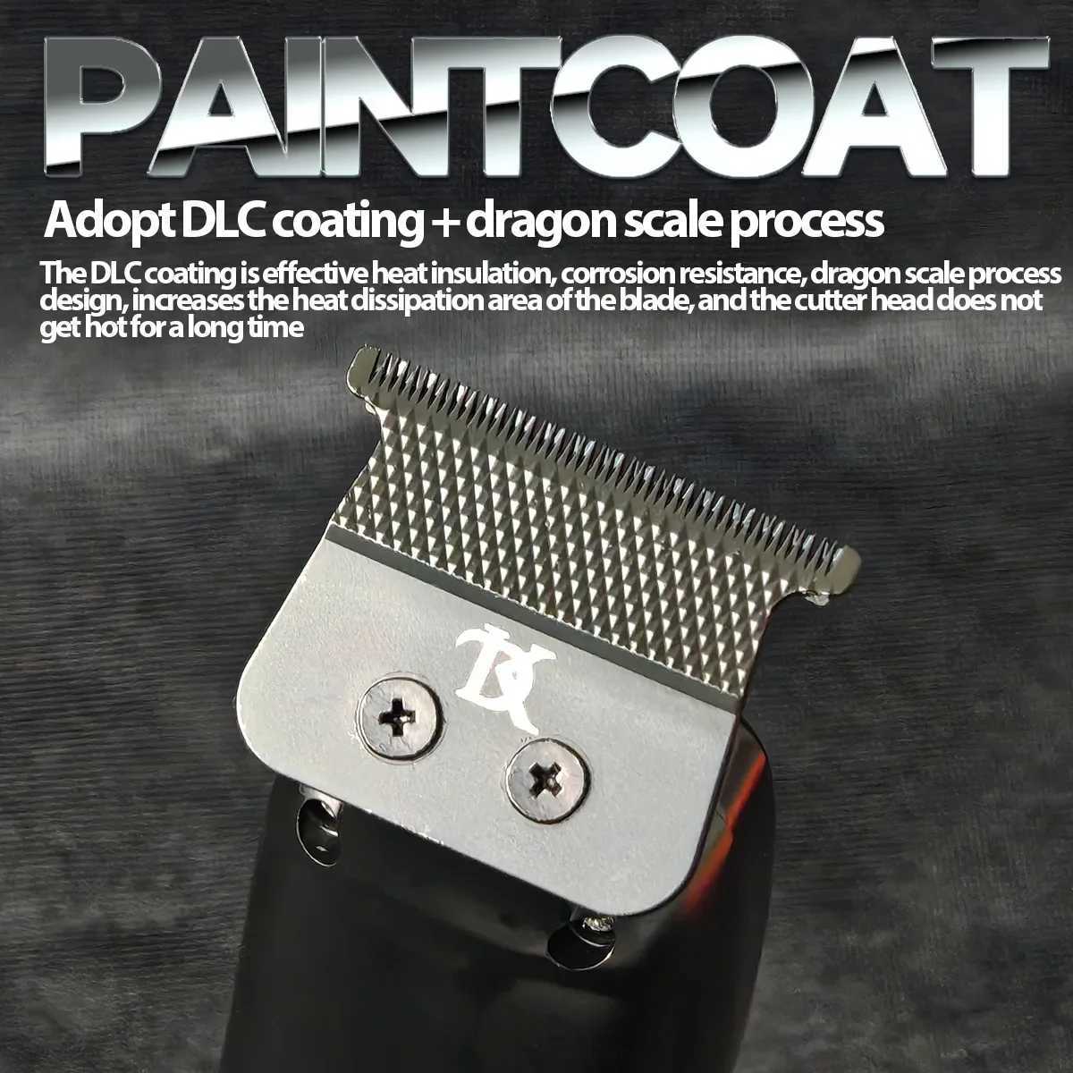 BRCDIP Professional Barber Hair Clipper Kit Base Charger 7500RPM Barber DLC Blade Salon Mens Barber W250422