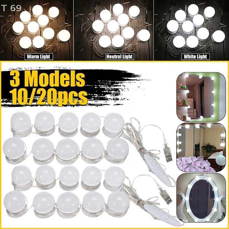 4/6/10 Pcs LED Detachable Bulbs Professional Makeup Mirror Lamp USB Power Cosmetic Mirror Light Vanity Lights M251122